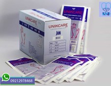 تصویر دستکش جراحی | یونیک کر سایز ۷ بسته ۵۰ عددی ویژه کلینیک پوست و مو 