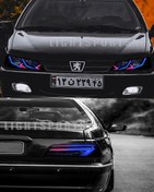 تصویر ست چراغ جلو و عقب اسپرت پژو پارس مدل NX لامبورگینی 