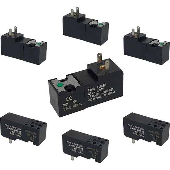 خرید و قیمت شیر برقی پنوماتیک 3/2 ایزو مینیاتوری ISO15218 NC-NO نورگرن code C313A | ترب