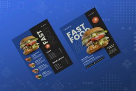 تصویر دانلود فایل منوی فست فود حرفه‌ای 