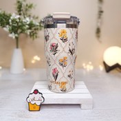 تصویر تراول ماگ سیتارایوری طرح گل دار ۶۰۰ میلی لیتر 