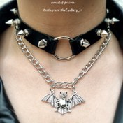 تصویر چوکر چرم اسپایکی کد 250089 