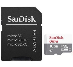 تصویر SanDisk Class 10 MicroSD 16GB Card with Adapter SanDisk Class 10 MicroSD 16GB Card with Adapter