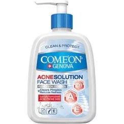 تصویر فیس واش کامان مناسب پوست دارای جوش 500 میلی لیتر Comeon Acne Solution Face Wash 500 ml