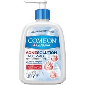 تصویر فیس واش کامان مناسب پوست دارای جوش 500 میلی لیتر Comeon Acne Solution Face Wash 500 ml