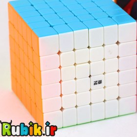 تصویر روبیک 6×6 استیکرلس برند کای وای کای فان اس rubik QiYI Qi Fan S 6×6×6 stickerless 