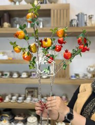 تصویر شاخه انار مصنوعی دکوراتیو ۷ عددی 