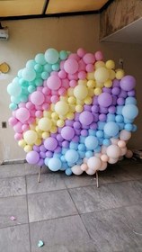 تصویر بادکنک صورتی پاستیلی کایو سایز 12 اینچ (سایز استاندارد) 