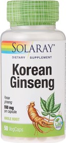 تصویر سولارای کره ای جینسینگ 550 میلی گرمی، 50 کپسول گیاهی - ارسال 20 روز کاری Solaray Korean Ginseng 550 Mg, 50 Vegetable Capsules