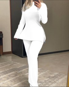 تصویر تیشرت شلوار یقه اسکی 