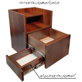 تصویر میز پاتختی مهیاس مدل Modern hidden drawer Left 