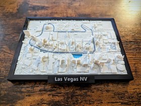 تصویر تابلو پرینت سه بعدی لاس وگاس Las Vegas 3D