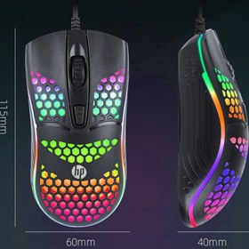 تصویر ماوس گیمینگ اچ‌پی مدل S600 با سیم 