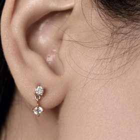 تصویر گوشواره طلا B.E.No1010 