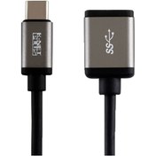 تصویر کابل مبدل OTG USB-C مدل KP-C2003 کی نت پلاس OTG USB-C converter cable model KP-C2003 Knet Plus