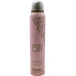 تصویر اسپری خوشبو کننده بدن زنانه مدل Lamour Lalique حجم 200میل سلکشن سیتی Selection City Body Spray Lamour Lalique For Women 200ml