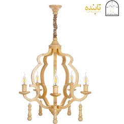 تصویر لوستر چوبی پانوراما 