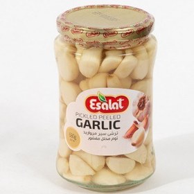 تصویر ترشی سیر گل کاراملی اصالت مقدار 680 گرم ا Esalat Garlic Pickled 680gr Esalat Garlic Pickled 680gr