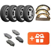 تصویر لاستیک خودرو ایران خودرو سایز ۱۸۵/۶۵ R14 مناسب پژو ۲۰۶ 