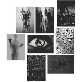 تصویر پک پوستر ۸ عددی Dark کد DKPACK2 