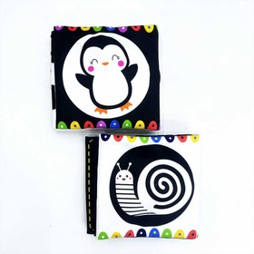 تصویر کتاب سیاه و سفید ( پنگوئن : زمینه سفید) 