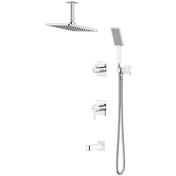 تصویر شیر حمام سقفی توکار کاویان مدل ساتین 