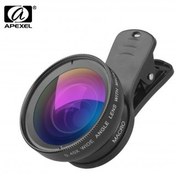 تصویر لنز موبایل ماکرو – واید Apexel APL-0.45WM Wide Macro Lens قطعات جانبی موبایل و تبلت مشکی