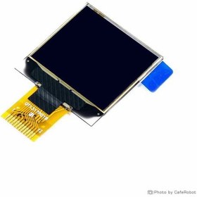 تصویر نمایشگر OLED تک رنگ سفید 0.96 اینچ دارای ارتباط SPI و چیپ درایور SSD1317 با کابل فلت 12 پین 