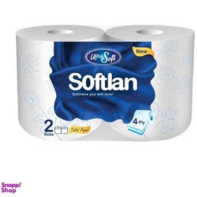 تصویر دستمال توالت سافتلن مدل soft بسته 2 عددی 