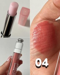 تصویر لیپ‌گلاس و بالم لب طرح دیور - 3 