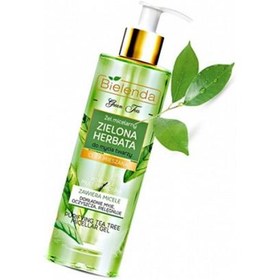 تصویر ژل میسلار پاک کننده صورت چای سبز Bielenda Bielenda Green Tea Makeup Remover Misselar Gel