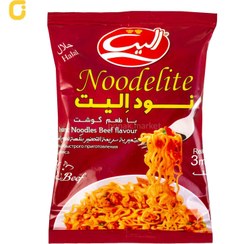 تصویر نودل الیت با طعم گوشت - کارتن 40 عددی Elite noodles with meat flavor - carton of 40 pieces