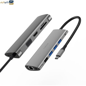 تصویر هاب USB-C ویوو 11 پورت مدل Alpha 11 in 1 WIWU Alpha 11 in 1 TYPE-C HUB