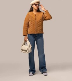 تصویر کت کاپشنی جلو زیپ 