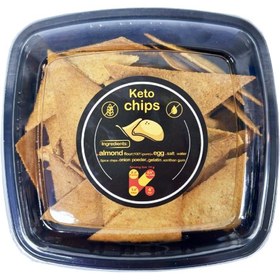 تصویر چیپس آرد بادام کتویی 