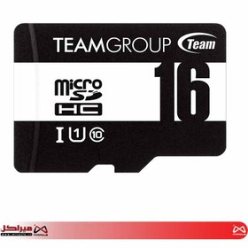 تصویر کارت حافظه تیم گروپ microSDHC با ظرفیت 16 گیگابایت کلاس 10 TEAMGROUP microSDHC Class 10 UHS-I U1 16GB