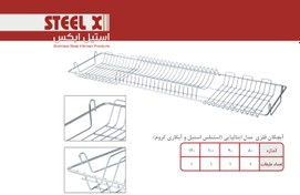 تصویر آبچکان کابینت فلزی مدل ایتالیایی استیل ایکس SteelX