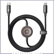 تصویر کابل شارژ تایپ سی به تایپ سی و اپل واچ مک دودو CA-2580 توان 60 وات 