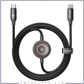 تصویر کابل شارژ تایپ سی به تایپ سی و اپل واچ مک دودو CA-2580 توان 60 وات 