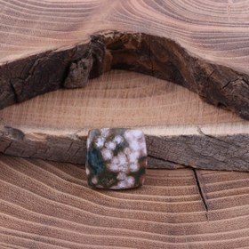 تصویر نگین مربعی جاسپر اقیانوسی 