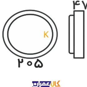 تصویر چراغ پنلی 20 وات روکار TriProof افراتاب 