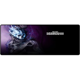 تصویر دسک پد گیمینگ Modern Warfare Ghost سایز 40*90 