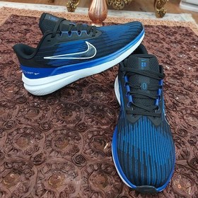 تصویر کفش رانینگ و پیاده روی نایک زوم مستر کوالیتی ویتنامی آبی ابی سورمه ای nike air zoom وینفلو 