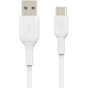 تصویر کابل شارژ سریع USB-A به USB-C بلکین به طول 1 متر مدل CAB001bt1MWH - پوزیترون 