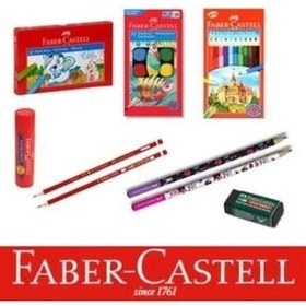 تصویر Faber Castell ست رنگ لوازم التحریر دبستان 9 پارچه 370963634 