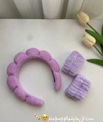 تصویر ست تل مارشمالویی و مچ بند حوله ایی برای روتین 