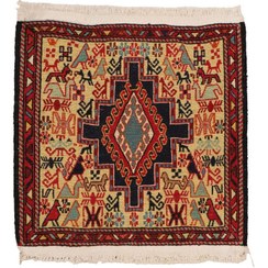 تصویر گلیم دستبافت نیم متری مدل ورنی کد 4030704 