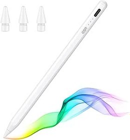 تصویر ESR برای Apple Pen، iPad Pencil، Stylus Pen برای iPad 10/9/8/7/6، iPad Pro 11/12.9، iPad Air 5/4/3، iPad Mini 6/5، حساسیت شیب و رد کف دست، پیوست مغناطیسی ، سفید - ارسال 20 روز کاری ا ESR for Apple Pen, iPad Pencil, Stylus Pen for iPad 10/9/8/7/6, iPad Pro 11/12.9, iPad Air 5/4/3, iPad Mini 6/5, Tilt Sensitivity and Palm Rejection, Magnetic Attachment, White ESR for Apple Pen, iPad Pencil, Stylus Pen for iPad 10/9/8/7/6, iPad Pro 11/12.9, iPad Air 5/4/3, iPad Mini 6/5, Tilt Sensitivity and Palm Rejection, Magnetic Attachment, White