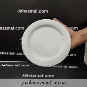 تصویر بشقاب تخت میوه خوری چینی زرین سفید (سایز 20) ا Zarin Iran Hotel-49 White 1 Piece Porcelain Dessert-Plate 20 Zarin Iran Hotel-49 White 1 Piece Porcelain Dessert-Plate 20