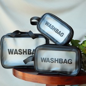 تصویر کیف آرایشی واش بگ مشکی washbag 